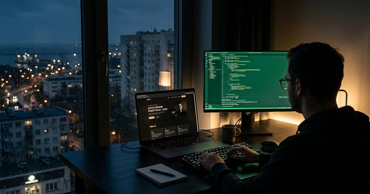 Portfolio programisty w 2026 - strona, która działa jak CV, sprzedaje freelance i buduje markę osobistą